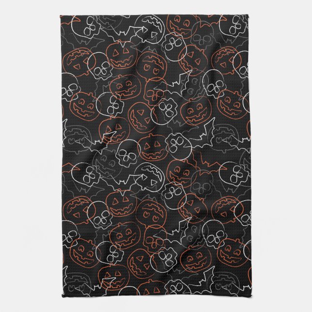 Linge De Cuisine Motif de Halloween (Vertical)