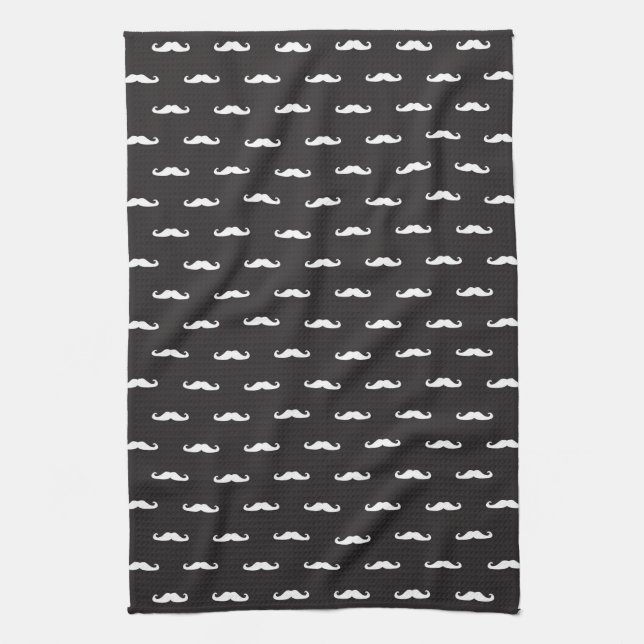 Linge De Cuisine Motif de hippie de moustache (Vertical)
