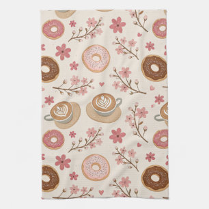 Linge De Cuisine Motif de housse de café Fleur de Cerisier (3)