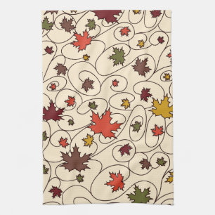 Linge De Cuisine Motif de la feuille d'érable à boudin