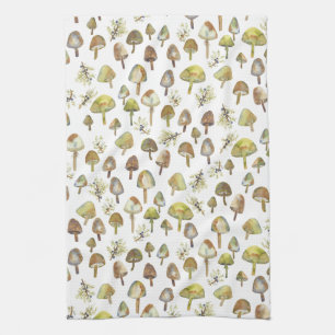 Linge De Cuisine Motif de la Forêt des champignons magiques