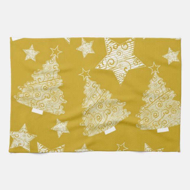 Linge De Cuisine Motif de la nouvelle année (Horizontal)