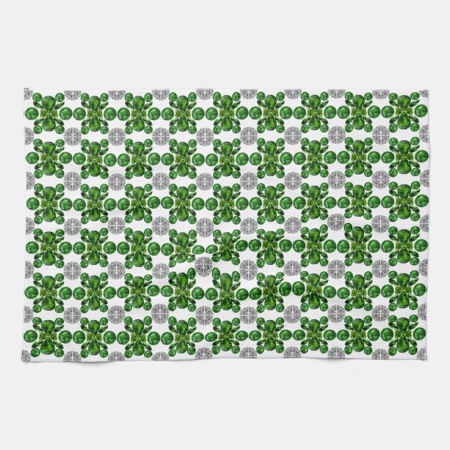 Linge De Cuisine Motif de la tortue verte (Horizontal)
