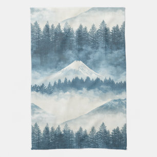 Linge De Cuisine Motif de la zone sauvage de la montagne bleue enne