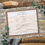 Linge De Cuisine Motif de l'appartement de conservation de la recet<br><div class="desc">Gardez la serviette à thé de la recette familiale. Partagez la recette de chili de l'oncle Jim ou le plat de casserole de la grande tante Aggie, qui a toujours été le plat préféré de grâces. Un design modèle élégant et simple peut être facilement ajusté pour partager vos recettes familiales...</div>