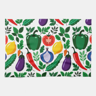 Linge De Cuisine Motif de légume