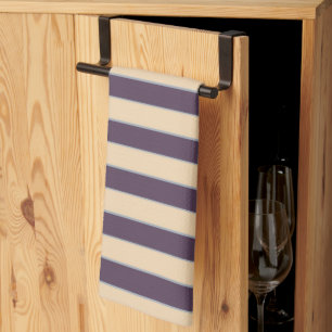Linge De Cuisine Motif de lignes violettes et roses rousses