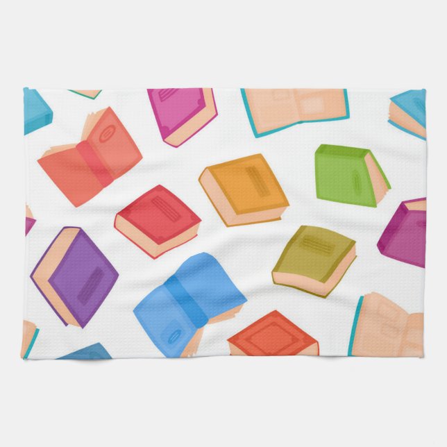 Linge De Cuisine Motif de livre (Horizontal)