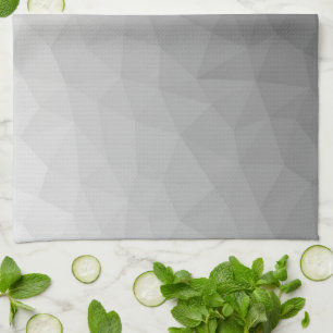 Linge De Cuisine Motif de maillage géométrique gris
