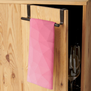 Linge De Cuisine Motif de maille géométrique dégradé de lumière ros
