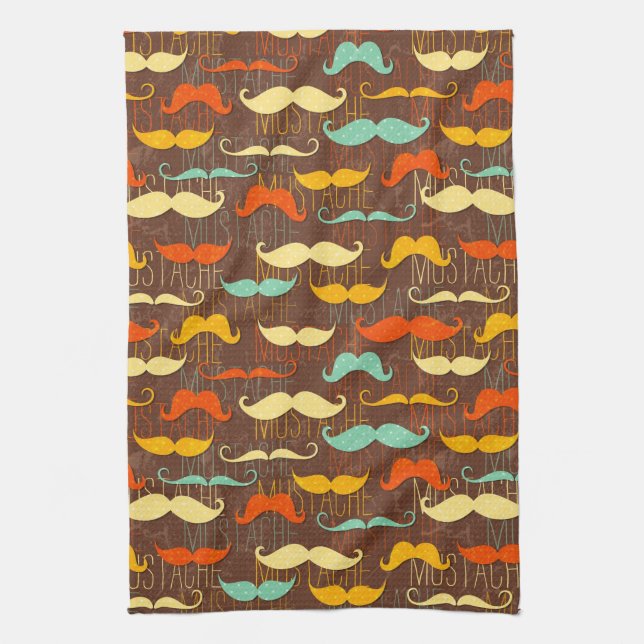 Linge De Cuisine Motif de moustache (Vertical)