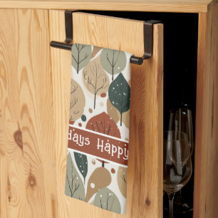 Linge De Cuisine Motif de Noël Earth Tones #5 ID1009