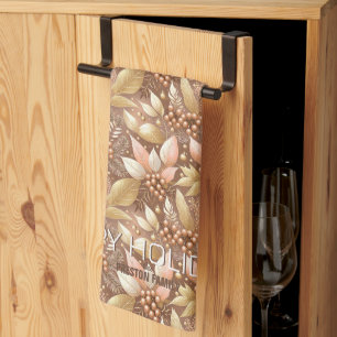 Linge De Cuisine Motif de Noël en or rose #8 ID1009