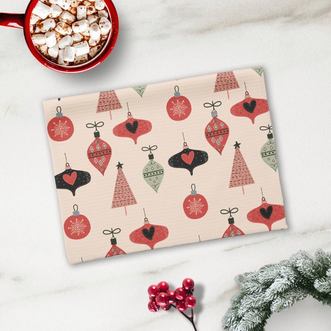 Linge De Cuisine Motif de Noël moderne du milieu du siècle (Créateur téléchargé)