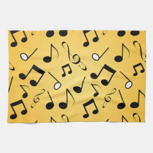 Linge De Cuisine Motif de notes de musique
