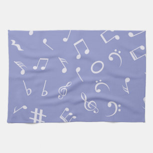 Linge De Cuisine Motif de notes musicales