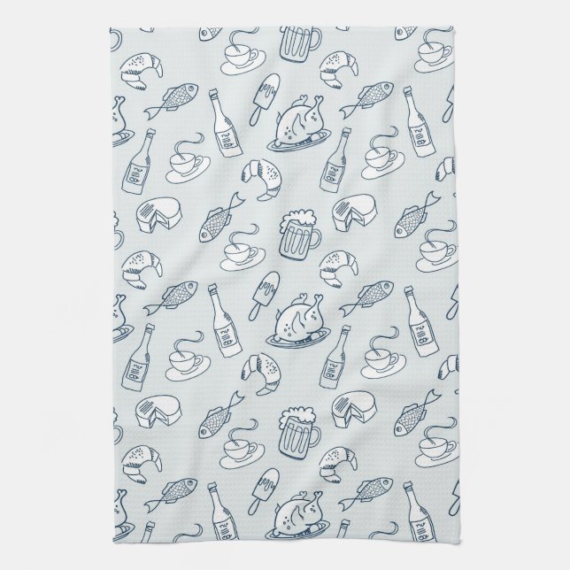 Linge De Cuisine Motif de nourriture (Vertical)