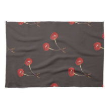 Motif de paires de cerise (chocolat foncé)