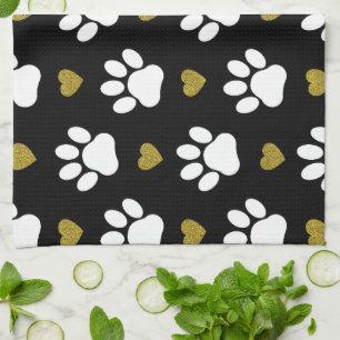 Linge De Cuisine Motif De Pâtes, Pâtes De Chien, Pâtes Blanches, Co