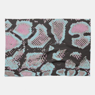 Linge De Cuisine Motif de peau animale, design vintage.