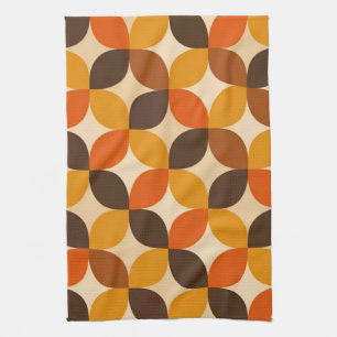 Linge De Cuisine Motif de pétale moderne du milieu du siècle