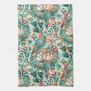 Linge De Cuisine Motif de pivoine tulipe crocus pastel de William M