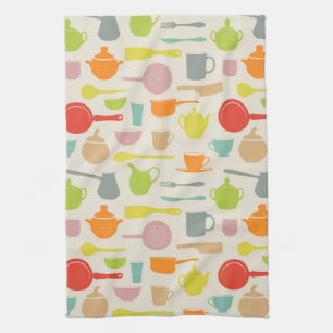 Linge De Cuisine Motif de plats