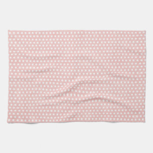 Linge De Cuisine Motif de point rose vintage de polka