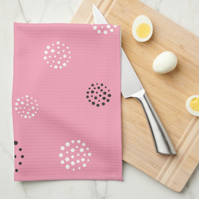 Linge De Cuisine Motif de points 14 (Quart Plié)