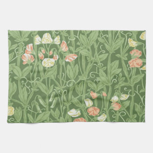 Linge De Cuisine Motif de pois de senteur William Morris, botanique