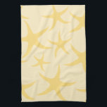 Linge De Cuisine Motif de poisson rouge.<br><div class="desc">Cette conception d'étoiles de mer est dans des tons chauds de jaune ensoleillé et jaune clair. Ce motif a pour thème la plage d'été.</div>