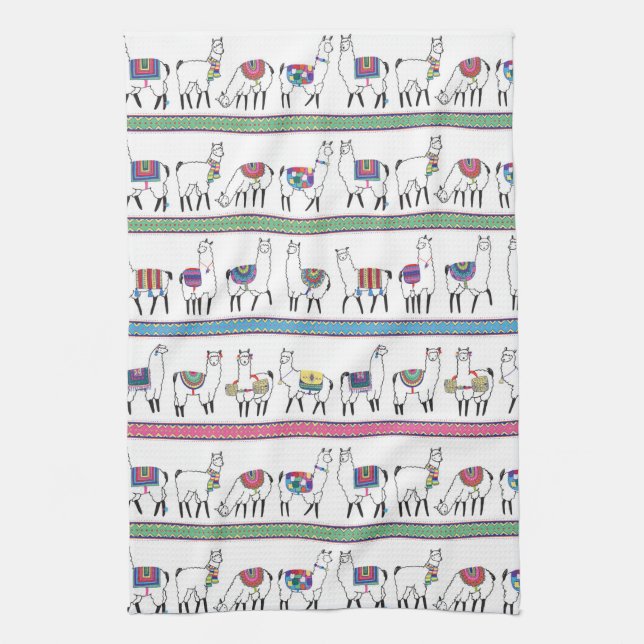 Linge De Cuisine Motif de rayure de lama (Vertical)
