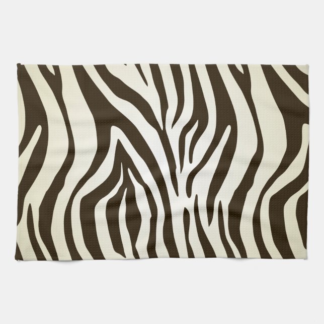 Linge De Cuisine Motif de rayures d'impression de peau de zèbre (Horizontal)