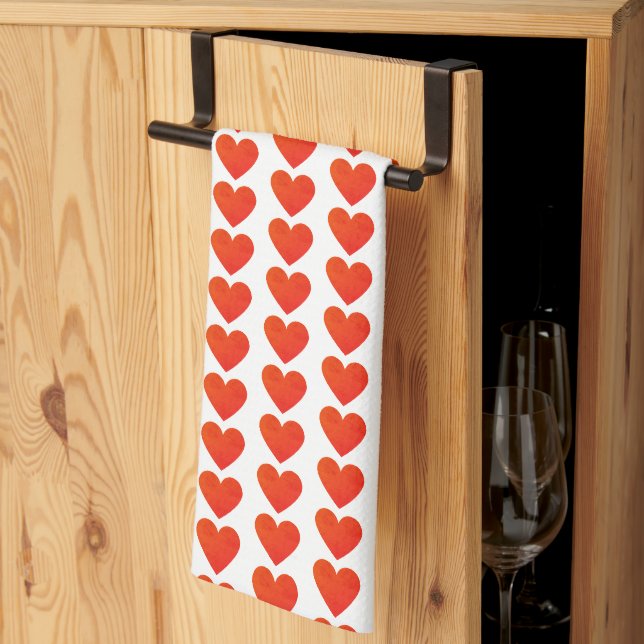 Linge De Cuisine Motif de Red Heart (Pliage en tiers)