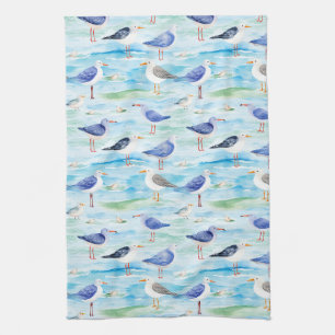 Linge De Cuisine Motif de rivage de bécasseau côtier (3)