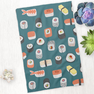 Linge De Cuisine Motif de rouleaux Sushi Nigiri Maki