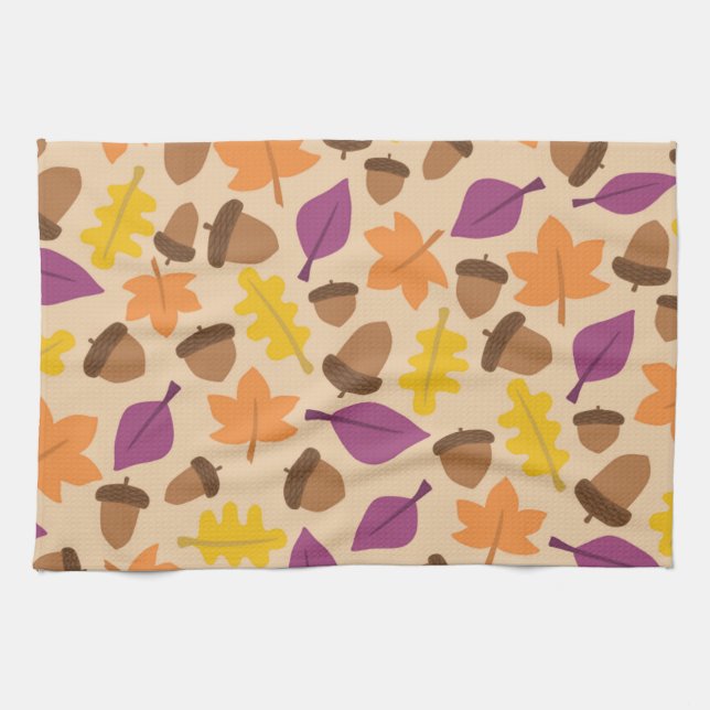 LINGE DE CUISINE MOTIF DE SAISON D'AUTOMNE (Horizontal)