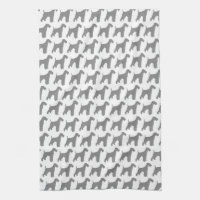 Motif de silhouettes d'Airedale Terrier