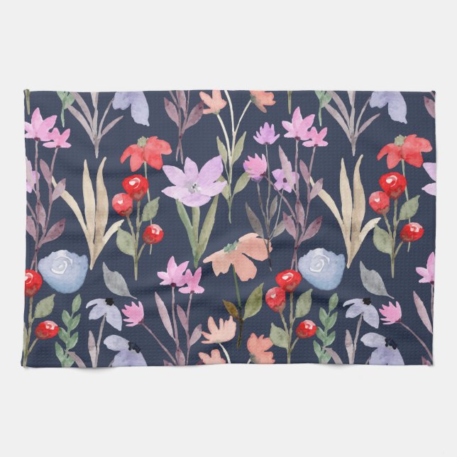 Linge De Cuisine Motif de surface Florale Mode Botanique (Horizontal)