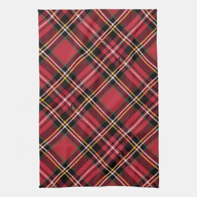 Linge De Cuisine Motif de tartan de Noël (Vertical)