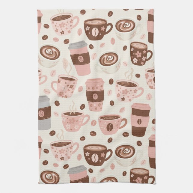 Linge De Cuisine Motif de tasse de café cosy (10) (Vertical)