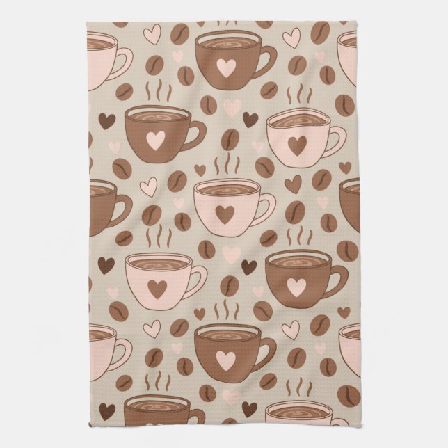 Linge De Cuisine Motif de tasse de café cosy (11) (Vertical)