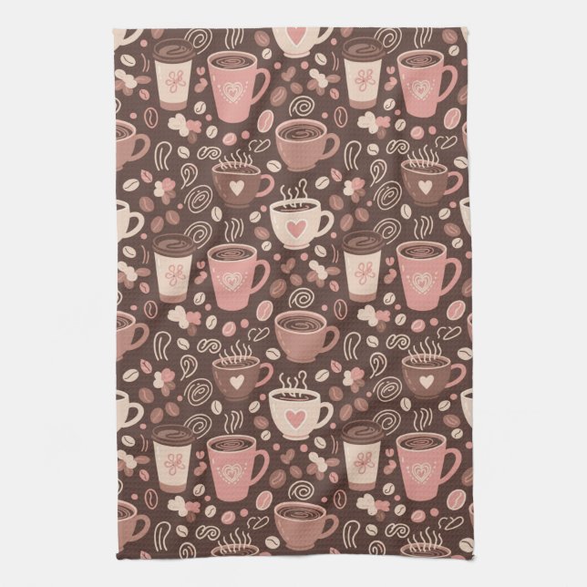 Linge De Cuisine Motif de tasse de café cosy (2) (Vertical)