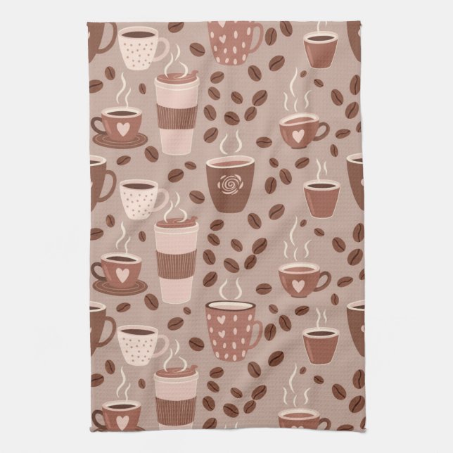Linge De Cuisine Motif de tasse de café cosy (4) (Vertical)
