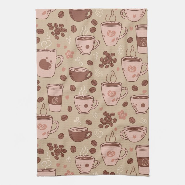 Linge De Cuisine Motif de tasse de café cosy (7) (Vertical)