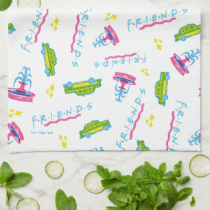 Linge De Cuisine Motif de taxi et de fontaine d'eau pour AMIS™