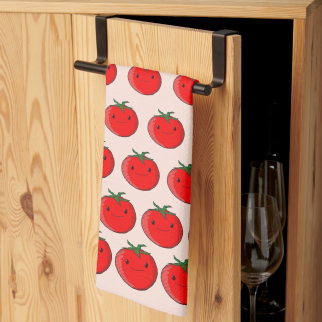 Linge De Cuisine Motif de tomate de carton mou (Pliage en tiers)
