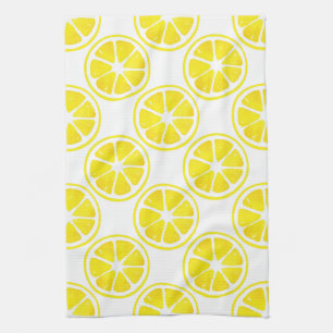 Linge De Cuisine Motif de tranche de citron aquarelle
