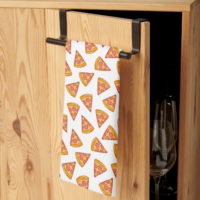 Linge De Cuisine Motif de tranche Pizza Fun (Pliage en tiers)
