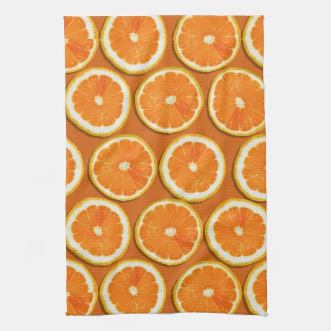 Linge De Cuisine Motif de tranches de citron (Vertical)